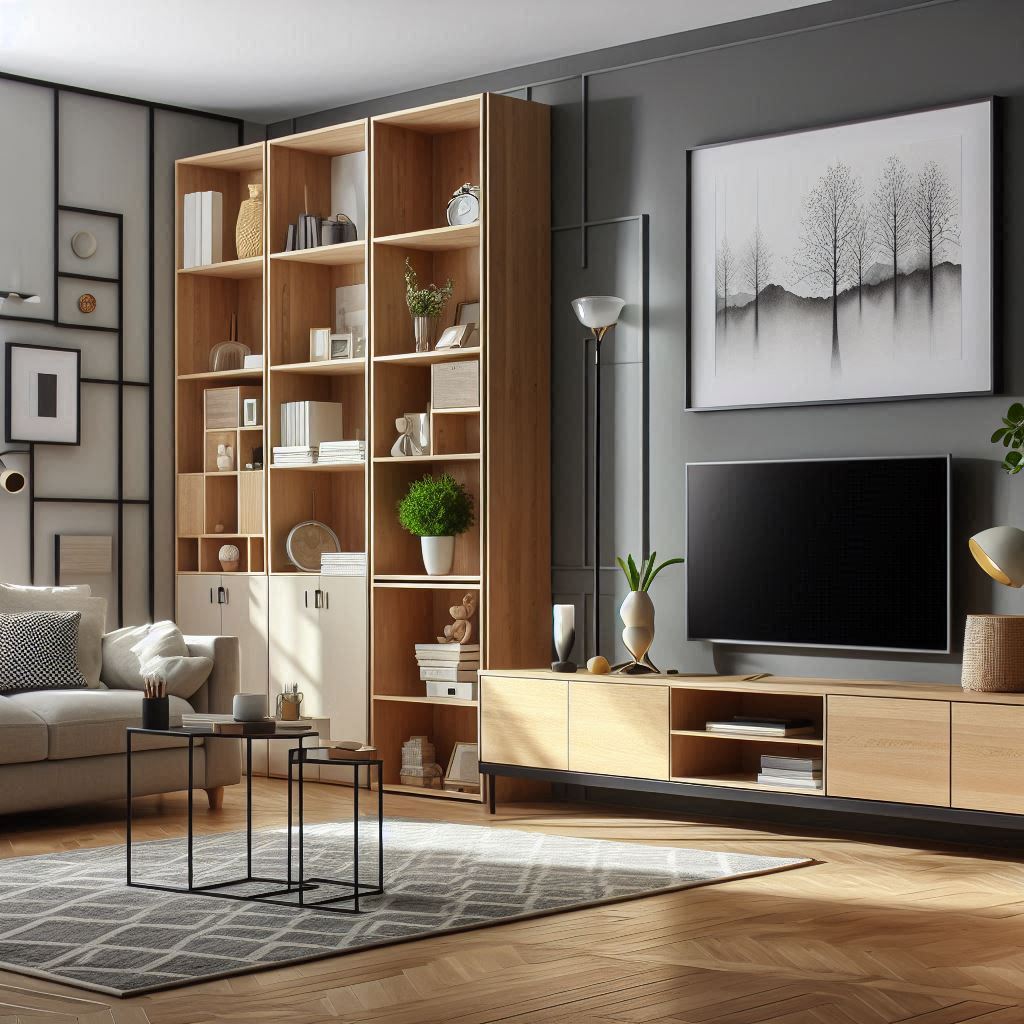 Incorporating Smart Storage Solutions in a Modern Living Room