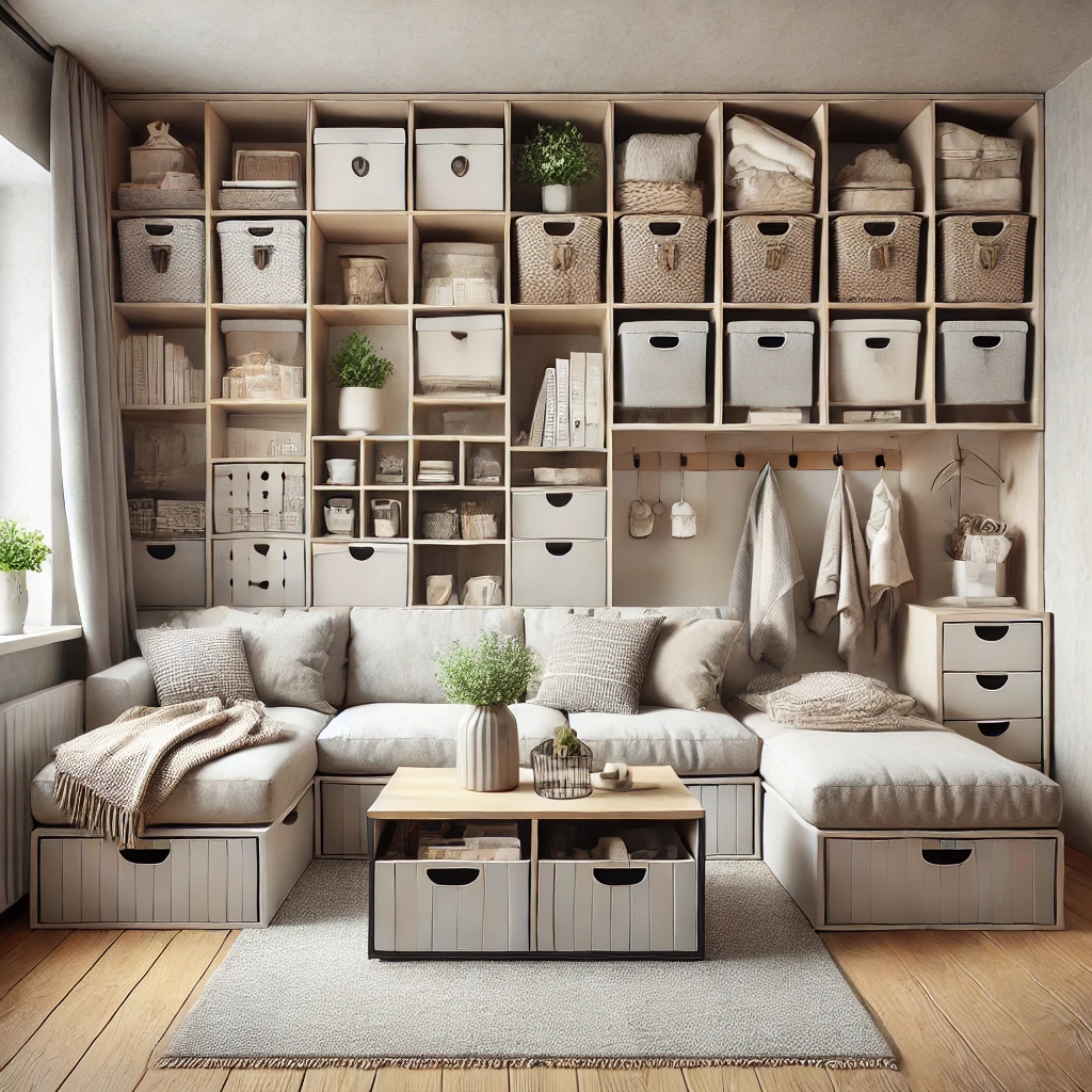 Maximizing Storage Space in Small Living Rooms